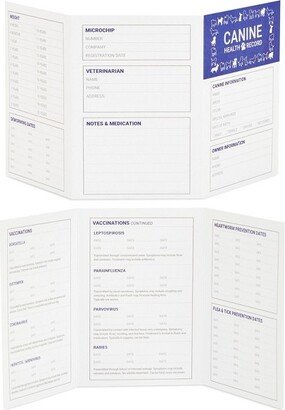 Juvale 24 Pack Puppy Vaccination Record Card, Dog Vaccine and Canine Health Booklets, 5 x 3.5 In