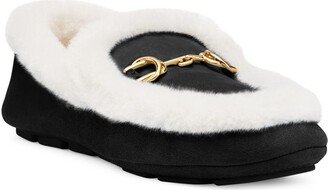 Owen Buckle Cozy Genuine Shearling Lined Slipper