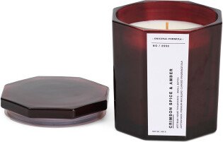 TJMAXX 16Oz Crimson Spice Amber Hex Jar Candle