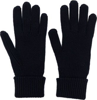 Logo-Patch Virgin Wool Gloves