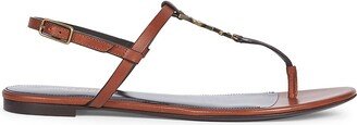 Cassandra Leather Slingback Thong Sandals