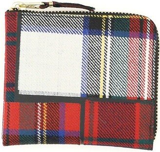 Green Tartan Zip-Up Wallet