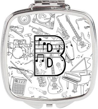 CJ2007-BSCM Letter B Musical Note Letters Compact Mirror