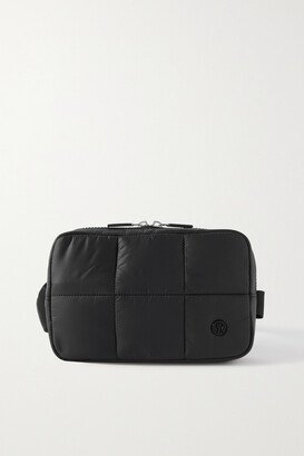 Quilted Shell Belt Bag - Black