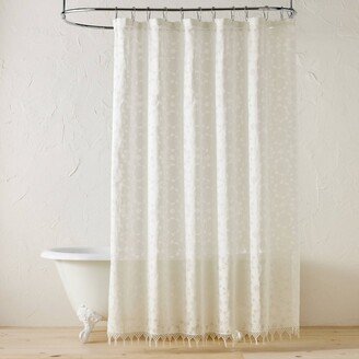 Opalhouse designed with Jungalow Villa Burnout White Shower Curtain - Opalhouse™ designed by Jungalow™