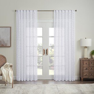 Indochina Rod Pocket Back Tab Sheer Window Curtain Panel