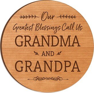 Lazy Susan | Turntable Stand Kitchen Table Centerpiece Modern Grandparents Gifts Wood Nana & Papa Gift-AA