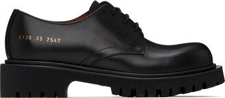 Black Leather Derbys-AC