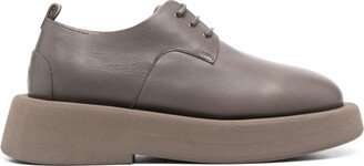 Lace-Up Leather Oxford Shoes-AL