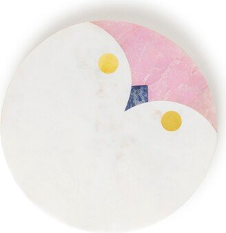 Gauri Kohli Snowy Owl Marble Cheese Board - 8