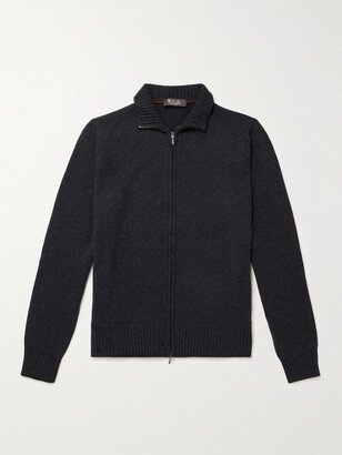 Cashmere Zip-Up Sweater-AD