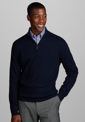 Men's Tailored Fit 1/4-Zip Pima Cotton Sweater