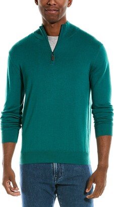 Quincy Wool 1/4-Zip Mock Sweater-AQ