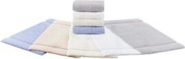 Madison Park Stria Border Stripe Marshmallow Bath Rugs