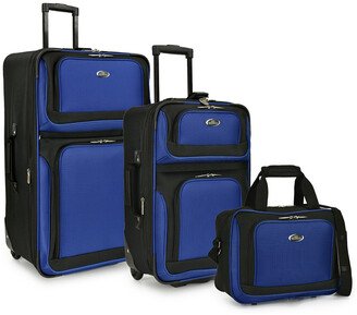 U.S. Traveler New Yorker 3Pc Rolling Luggage Set-AD