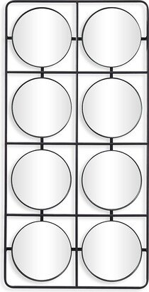 The Novogratz Circular Panel Rectangle Wall Mirror