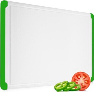 Belwares Large Plastic Cutting Board White, with Black Borders