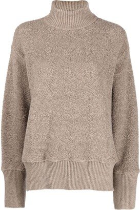 Bouclé Roll-Neck Sweatshirt