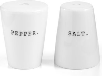 Whiteware Words Salt and Pepper Shakers, Created for Macy's