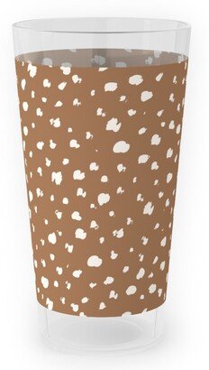 Outdoor Pint Glasses: Fawn Spots - Dark Outdoor Pint Glass, Brown