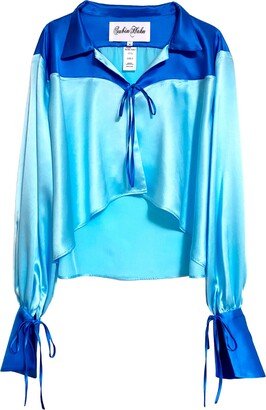 Subin Hahn Briar Blouse In Rose Blue