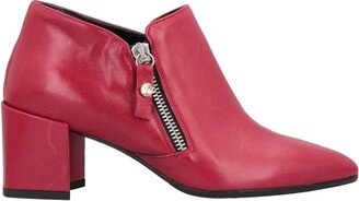 FRANCO COLLI Ankle Boots Red