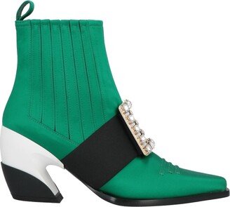 Ankle Boots Emerald Green-AA
