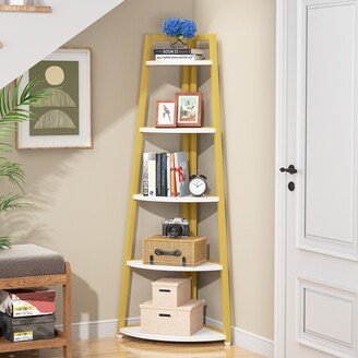 Tribesigns 70 inch Tall Corner Shelf, Corner Bookshelf and Bookcase