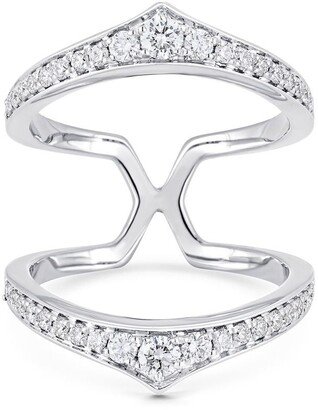 18kt white gold Lucia cascade stacking diamond ring