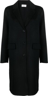 Notched-Lapels Single-Breasted Coat-AD