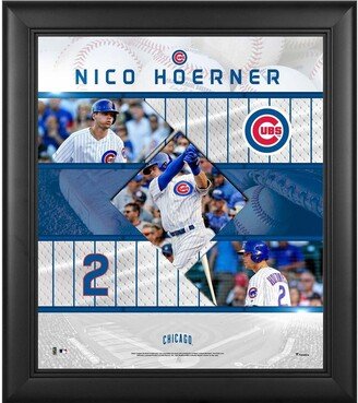 Fanatics Authentic Nico Hoerner Chicago Cubs Framed 15 x 17 Stitched Stars Collage