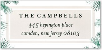 Address Labels: Pine Framing Address Label, White, Address Label, Matte