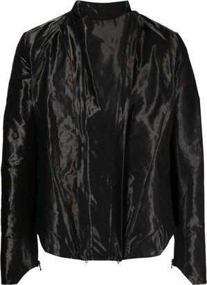 Poly coated bomber jacket