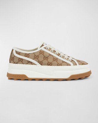 GG Canvas Low-Top Platform Sneakers