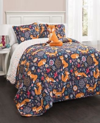 Pixie Fox 4 Pc. Quilt Sets