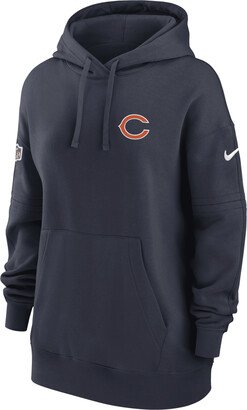 Women's Sideline Club (NFL Chicago Bears) Pullover Hoodie in Blue