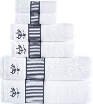 Fancy Border 6-Piece Towel Set