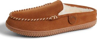 Fireside by Dearfoams Dearfoams Men's Gold Coast Shearling Indoor/Outdoor Scuff Slipper