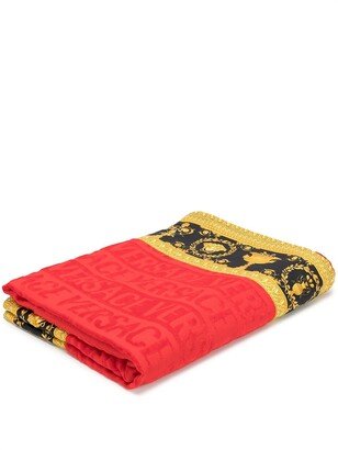 Baroque trim beach towel