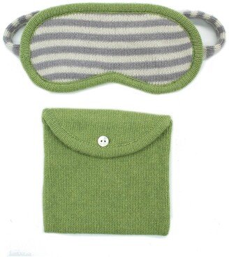 Cashmere Striped Eyemasks With Pouch-AC