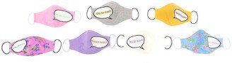 Logo-Print Face Masks (Set Of 7)