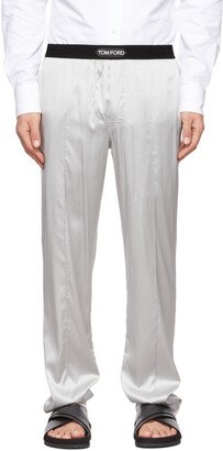 Grey Silk Pyjama Pants