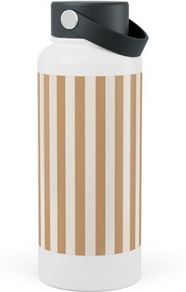 Photo Water Bottles: Palomino Stripe - Neutral Stainless Steel Wide Mouth Water Bottle, 30Oz, Wide Mouth, Yellow