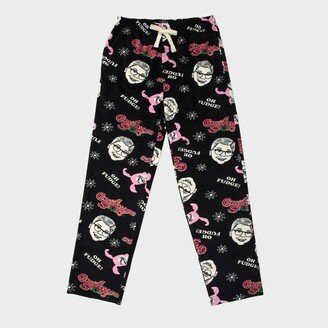 Men's A Christmas Story Fleece Pajama Pants - Black