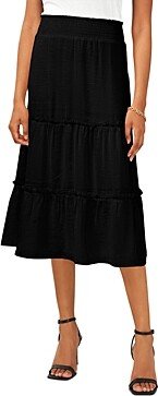 Smocked Waist Maxi Skirt