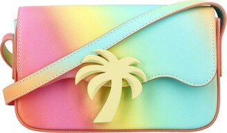 Rainbow Palm Printed Shoulder Bag