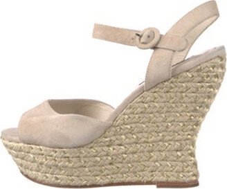 Suede Glitter Accents Espadrilles