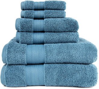 Long Staple 6Pc Turkish Cotton Towel Set-AB