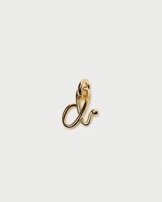 Small Gold Letter D Charm