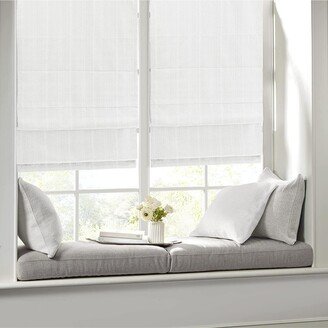 Gracie Mills Basketweave Room Darkening Cordless Roman Shade MP40-7226